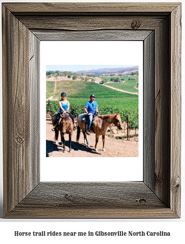 horse trail rides near me in Gibsonville, North Carolina